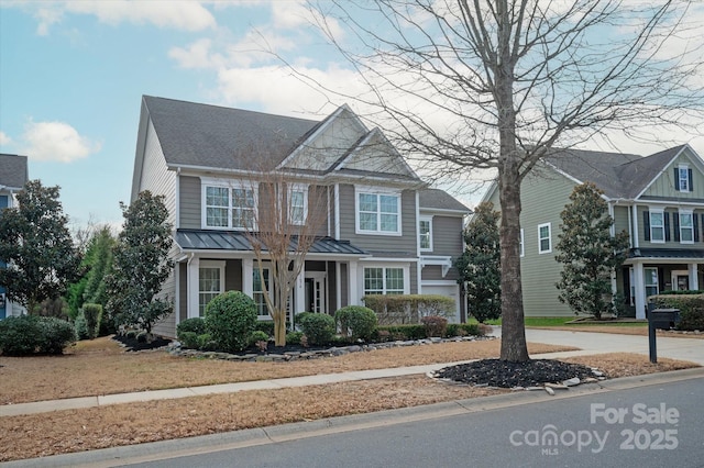 view of front of property with a porch