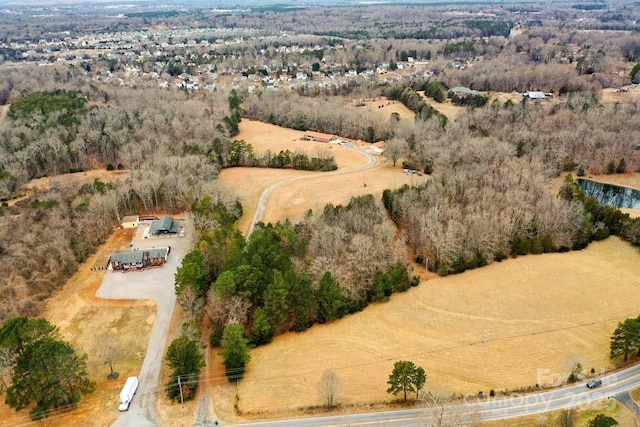 bird's eye view featuring a rural view