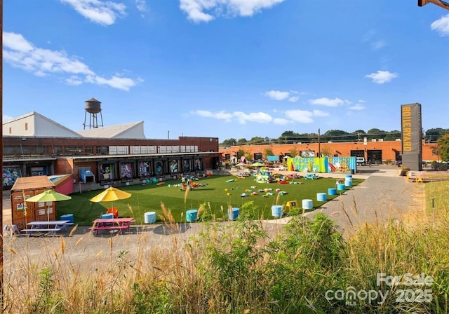 view of community with a yard