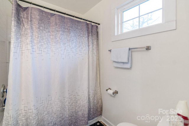 bathroom with walk in shower