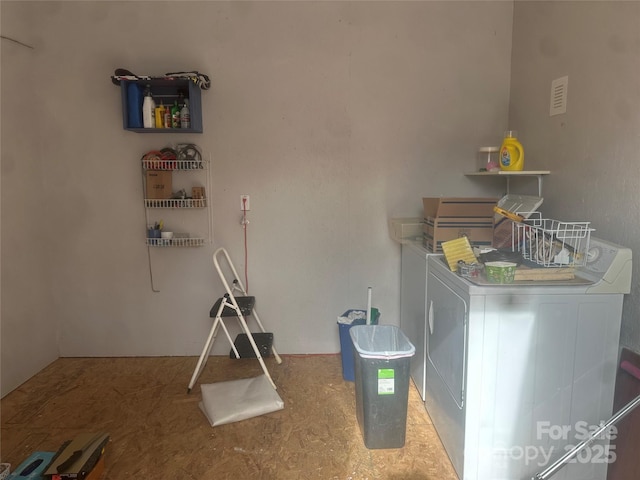 laundry room featuring washer and dryer