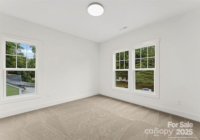 empty room featuring carpet floors