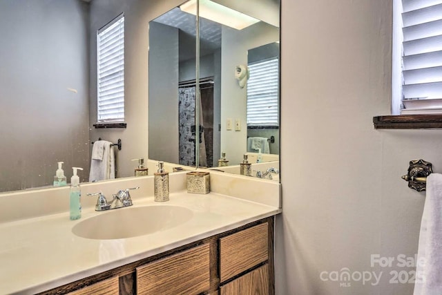 bathroom with vanity