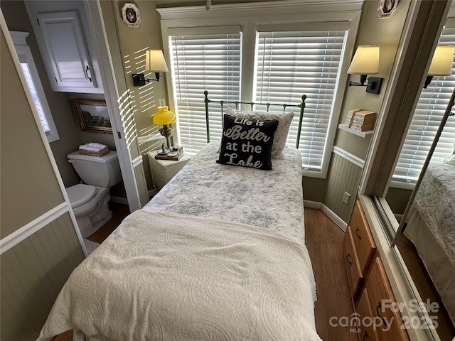 bedroom featuring hardwood / wood-style floors