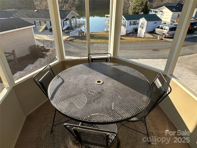 view of sunroom