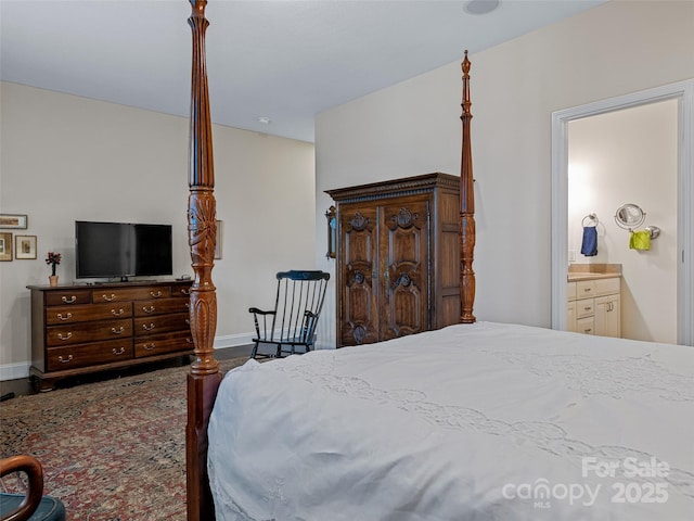 bedroom with ensuite bath