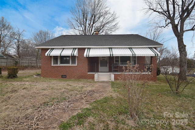 bungalow-style house with a porch