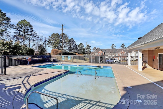 view of pool with a patio area