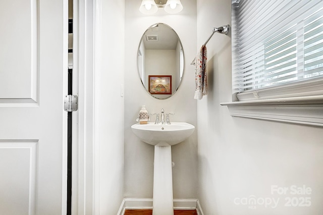 bathroom with a sink