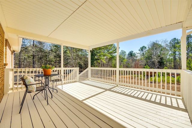 view of wooden terrace