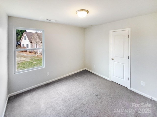 spare room with carpet floors and a healthy amount of sunlight