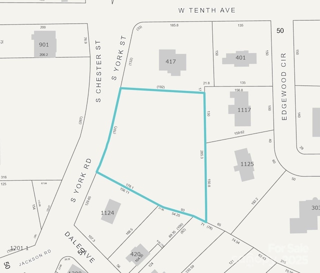 1118 S York St, Gastonia NC, 28052 land for sale