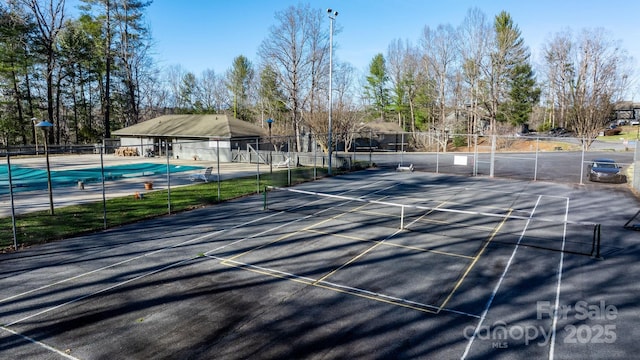 505 Victory Trl, Morganton, NC 28655 - view of sport court with fence