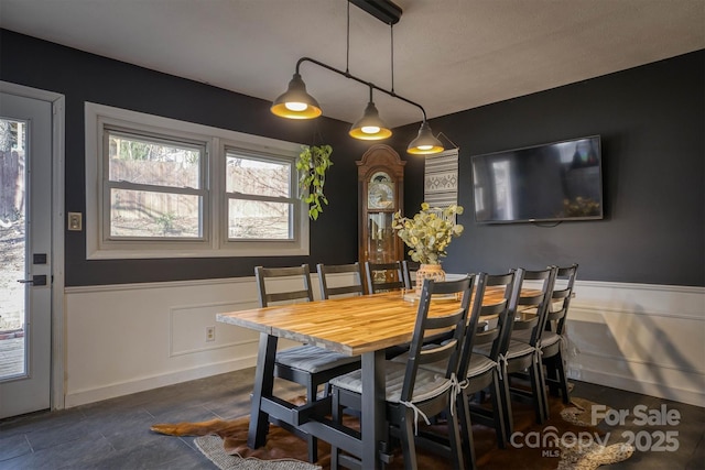 view of dining space