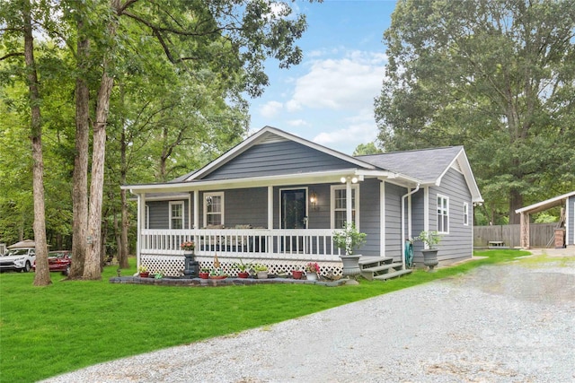 107 Deese Ct, Indian Trail, NC 28079 - view of front of house with a porch and driveway
