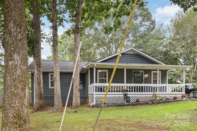 107 Deese Ct, Indian Trail, NC 28079 - view of front facade with covered porch and a front lawn