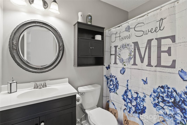 107 Deese Ct, Indian Trail, NC 28079 - full bath with vanity, toilet, and curtained shower