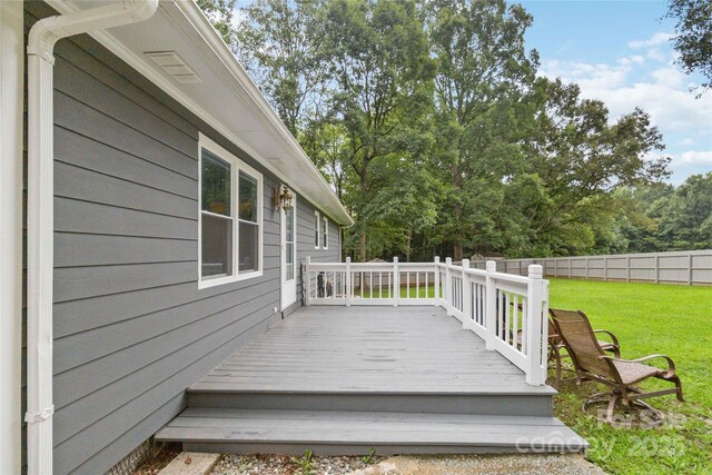 107 Deese Ct, Indian Trail, NC 28079 - view of wooden deck