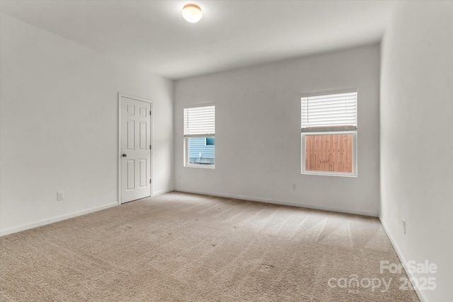 empty room with light carpet