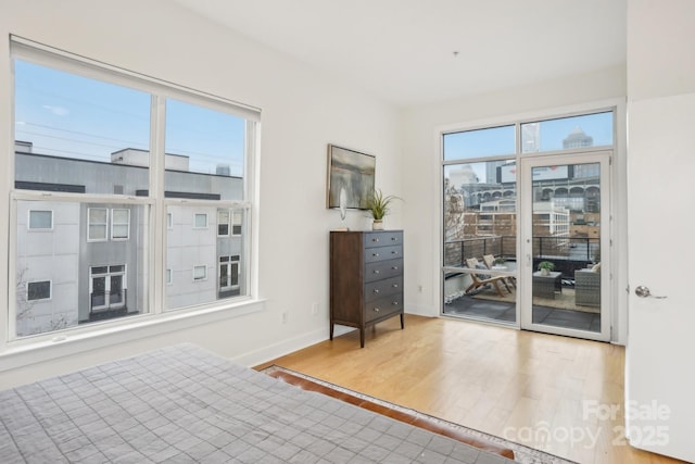 interior space featuring hardwood / wood-style flooring and plenty of natural light