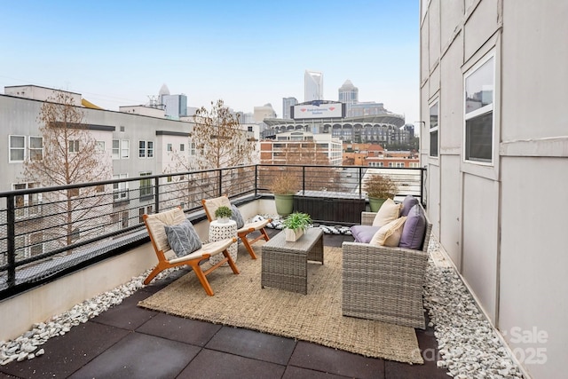 balcony with outdoor lounge area