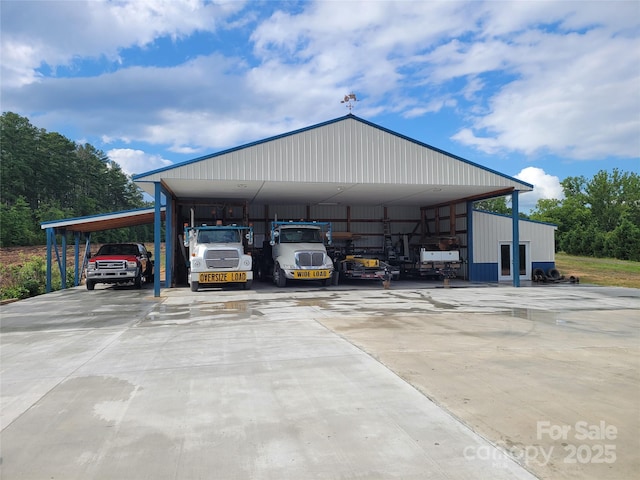 view of vehicle parking