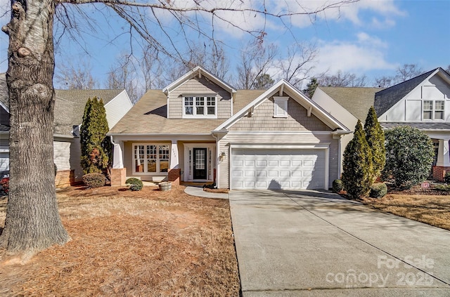 view of front of house featuring a garage