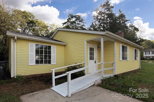 view of front of home