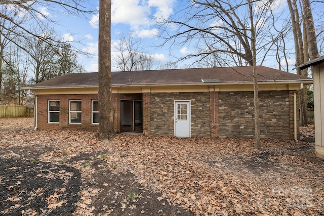 view of rear view of property