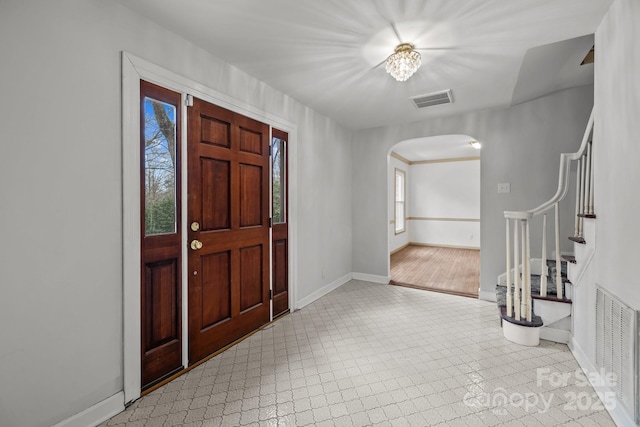 view of entrance foyer