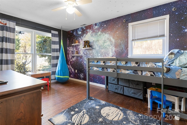 170 Hillcrest Dr, Columbus, NC 28722 - bedroom featuring wallpapered walls and wood-type flooring