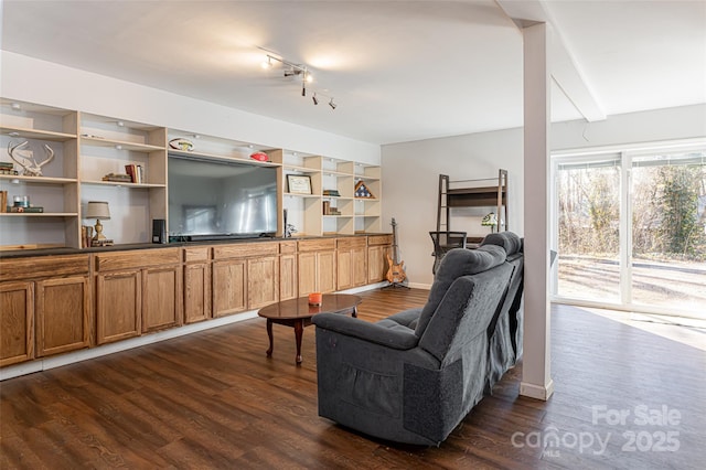 170 Hillcrest Dr, Columbus, NC 28722 - living area featuring dark wood-style flooring