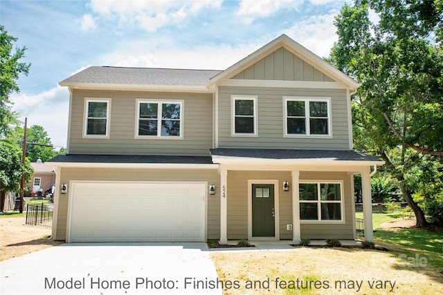 view of front of house featuring a garage