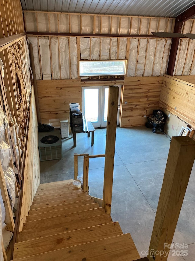 interior space with french doors