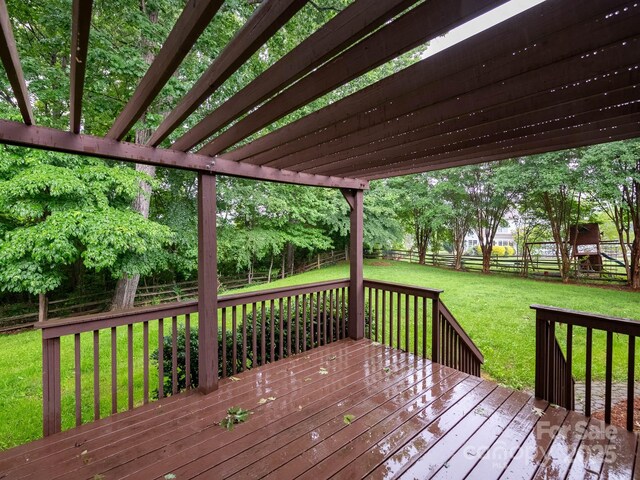 172 Foxtail Dr, Mooresville, NC 28117 - view of wooden terrace