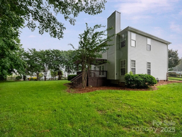 172 Foxtail Dr, Mooresville, NC 28117 - view of yard with a deck