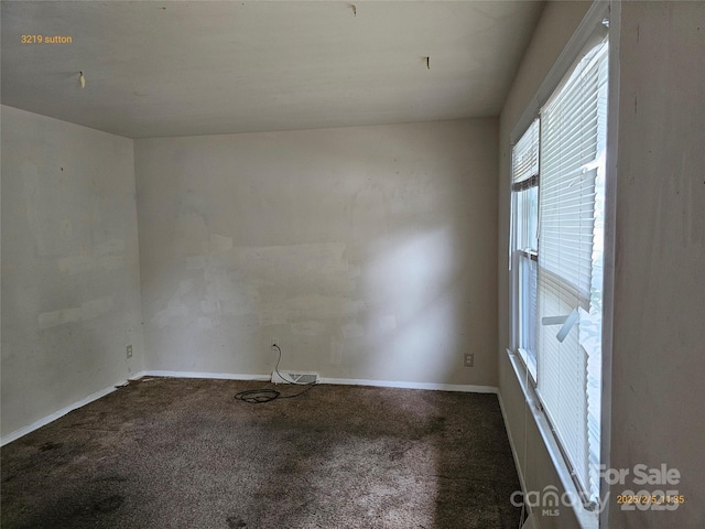 view of carpeted empty room