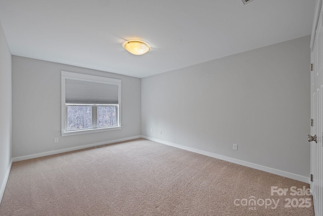 view of carpeted empty room