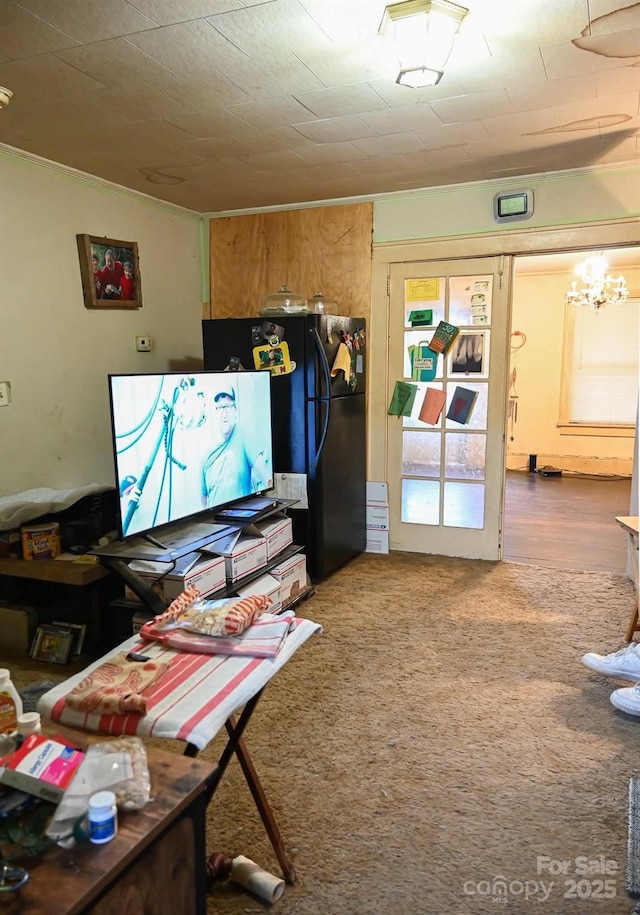 316 E 4th Ave, Gastonia, NC 28054 - carpeted office with a chandelier