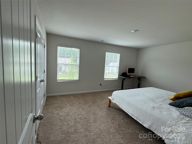 bedroom featuring carpet flooring