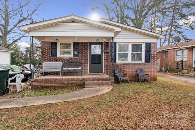 bungalow with covered porch