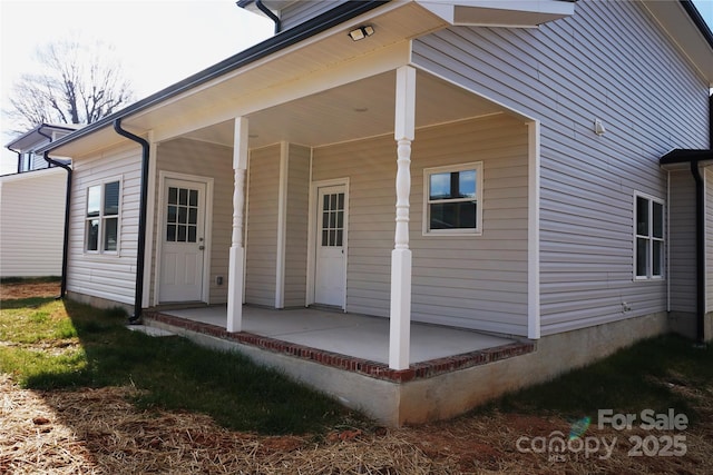 view of home's exterior with a patio