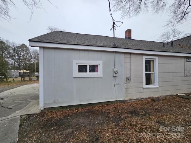 view of rear view of property