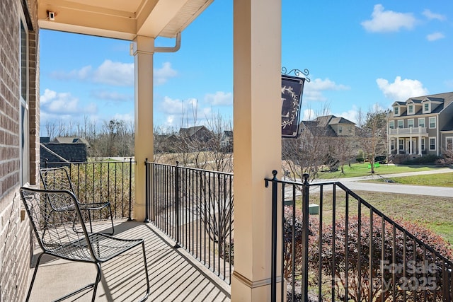 view of balcony