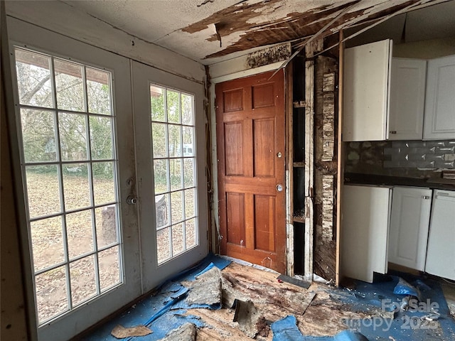 doorway featuring french doors