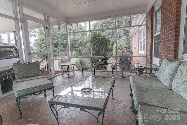 view of sunroom / solarium