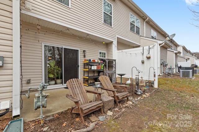 view of patio / terrace featuring central AC