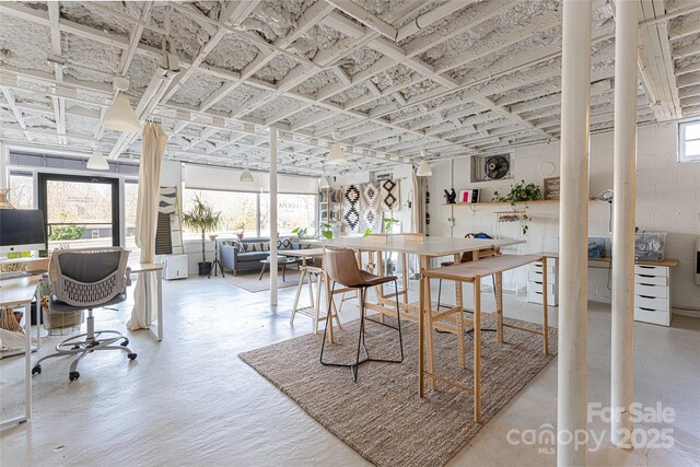 dining room featuring a healthy amount of sunlight