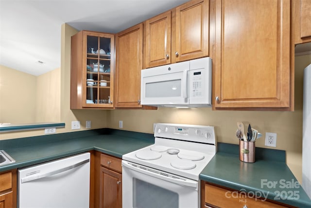 kitchen featuring white appliances