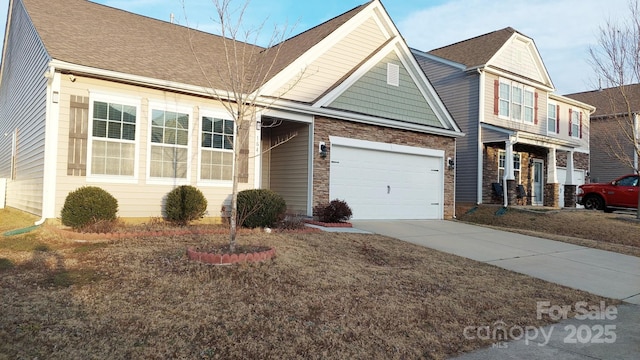 view of front of house featuring a garage